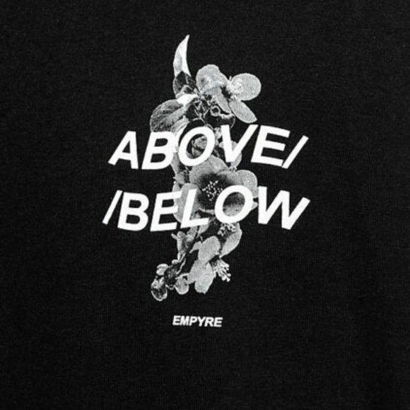 Empyre Mens Above Below Black Tee Shirt New - Picture 4 of 5